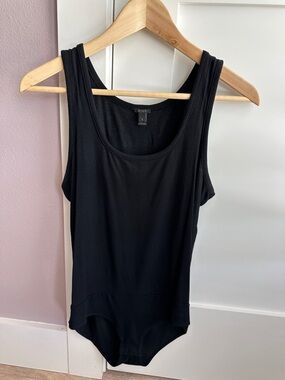 J. Crew Black Scoop Neck Sleeveless Bodysuit